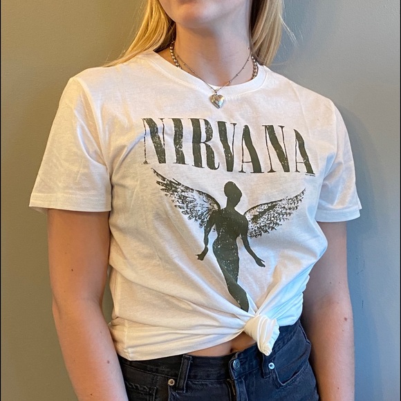 Private Label Tops - Nirvana Rock Tee shirt